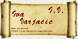 Iva Varjačić vizit kartica